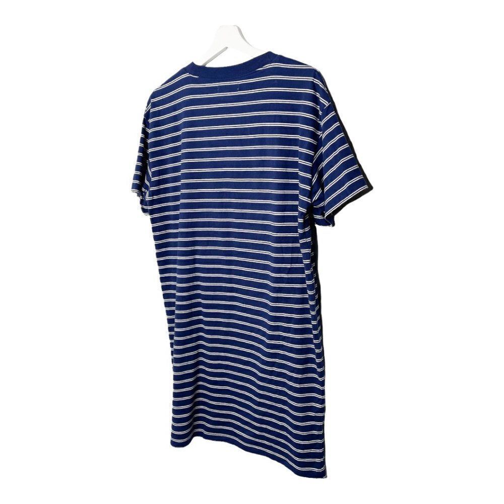 MADEWELL Tina Blue Stripe Mini Shirt Dress - Picture 6 of 7